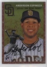 2023 Topps Chrome Platinum Anniversary 33/75 Anderson Espinoza #12 5x7