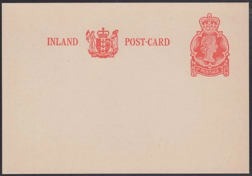 New Zealand QE2 2½c inland post-card, mint