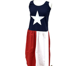 Texas Flag Dress Sm Original by Virtuous Lone Star State Cottage Core Sundress