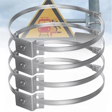 Adjustable Sign Mounting Brackets for Larger Diameter Poles, Sign Mounting Ha...