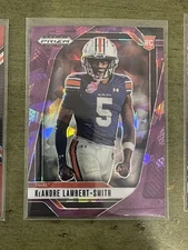 2025 Panini Prizm Draft Picks KeAndre Lambert-Smith Purple Ice Prizm /199 RC