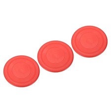 3Pcs 7 Inch Flying Disc, Soft Waterproof for Outdoor Playing Sport Game, Red