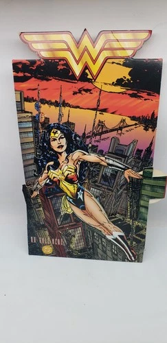 Wonder Woman Vintage DC Comics 1995 Color Tabletop Comic Book Display Stand 1FT,