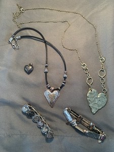 CHROME & COPPER HEARTS COLLECTION PENDANTS, CHAIN, BRACLETS LOVE