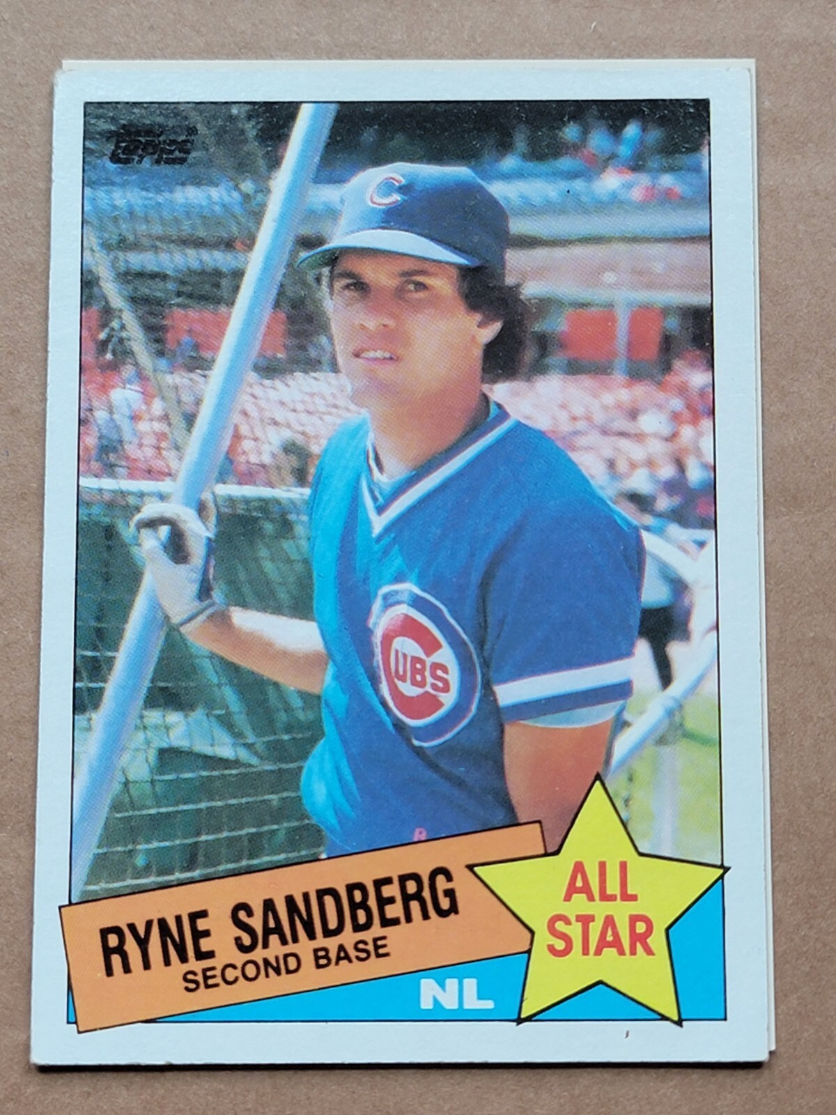 Ryan Sandberg 1985 Topps All Star Baseball Card #713 Chicago Cubs