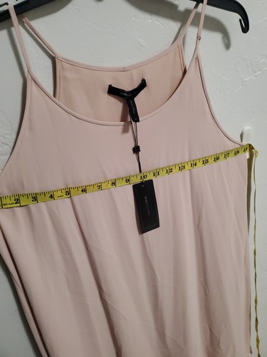 BCBGMAXAZRIA LIENNA DOUBLE-LAYER TANK DRESS SIZE M Color Bare Pink Neu mit Etikett!! 228 $ - Bild 11 von 14