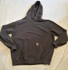 Carhartt Hoodie Men's Size XL Grey Loose Fit TSO121-M Cotton Blend