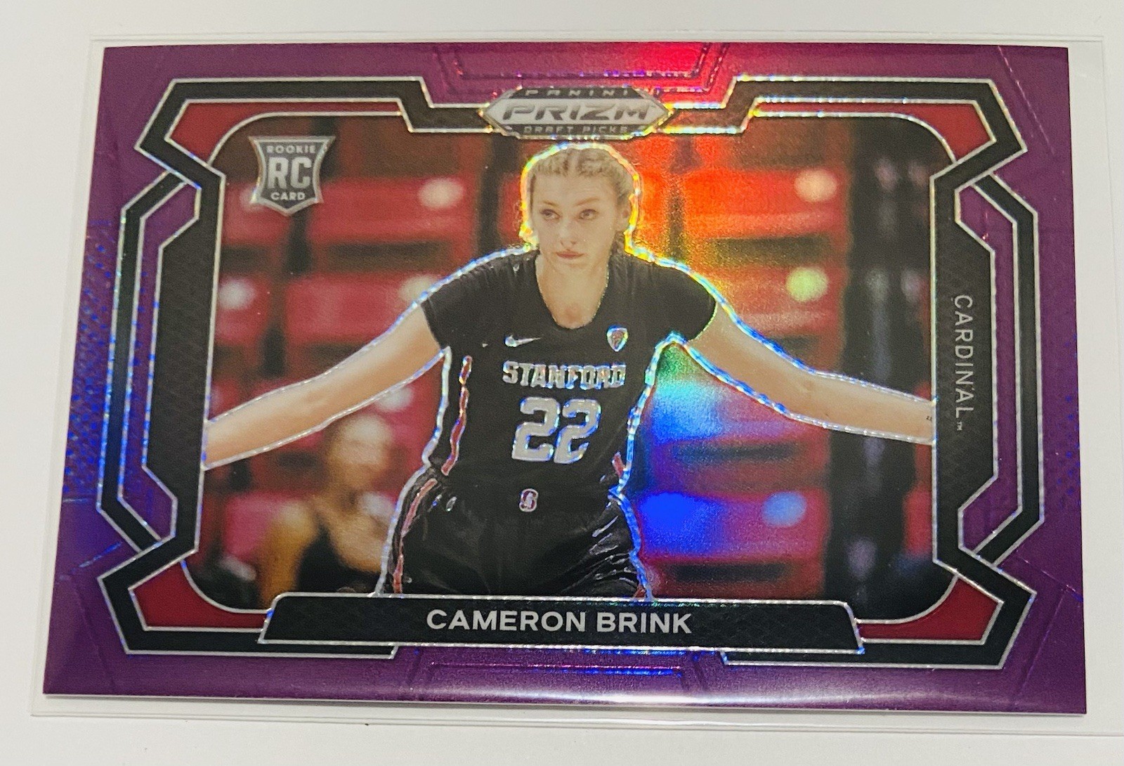 2024 Panini Prizm Draft Picks Purple /75 Variations Cameron Brink Rookie RC #89