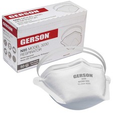 Gerson Made in USA N95 Respirator One Pallet 80 Cases (200 Masks Per Case)