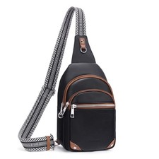 Anti Theft Crossbody Bags for Women Travel Chest Sling Bag Leather RFID Purse...