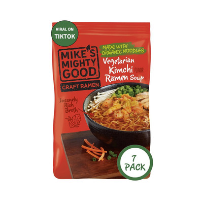 Vegan Spicy Kimchi Ramen Noodles Organic Non GMO Pack of 7 Quick Easy Meal