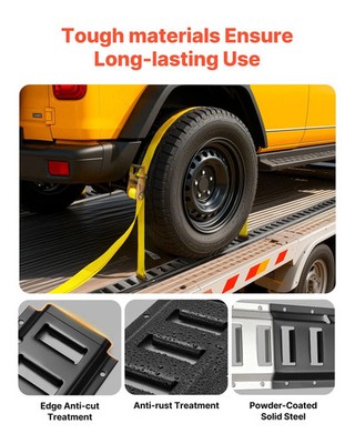 E-Track Tie-Down Rail Kit, 4 Pack 1.3 ft E Tracks Set, 21 Pcs Includes 2 Ratchet