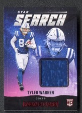 2025 Panini Rookies & Stars Tyler Warren RC Star Search Patch Colts