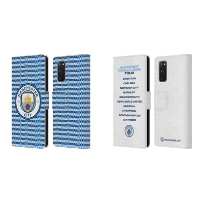 MAN CITY FC WE'RE NOT REALLY HERE LEATHER BOOK CASE FOR SAMSUNG PHONES 1