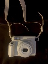 Fujifilm Instax Wide 300 Instant Camera with Strap White. Tested Working