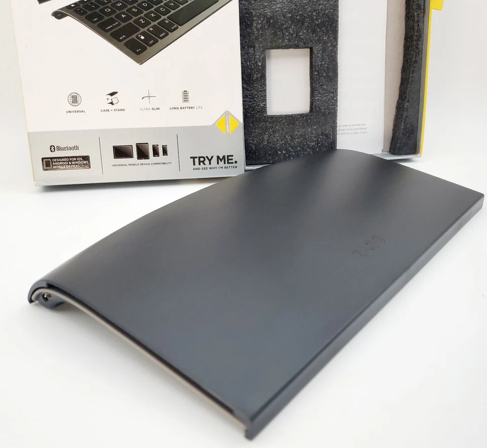 Zagg Keys Universal Compacto Ergonómico Teclado Cubierta y Soporte para Tablet iPad Foto 3 de 3