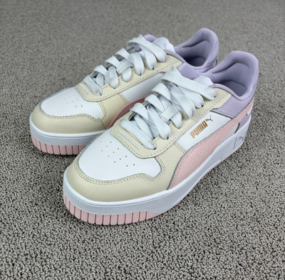 Puma Carina Street Sneaker Damen 389390-10 rosa weiß Gr. 37 US 6,5 NEUWERTIG