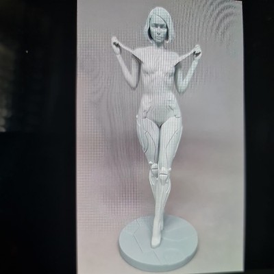 Tusk modell...Ca. 1/9-200mm...Resin/harz premium figur...Zukunft-cyborg Frau...