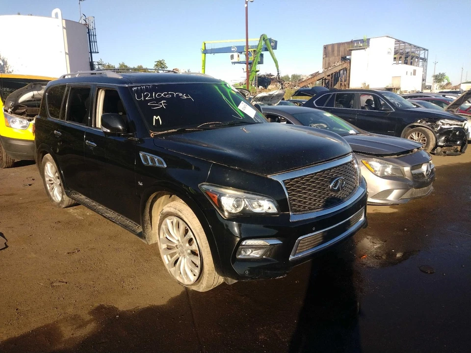 2016 INFINITI QX80 Right Door Mirror Assembly Black Used OEM 358733 124K Miles Foto 4 de 4