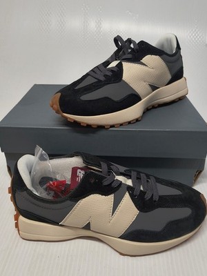 New Balance 327 WS327BL Sz Black/White 8 Women's  NEW