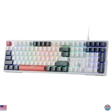 Redragon K668 RGB Mechanical Gaming Keyboard - 108 Keys, Hot-Swappable Switches