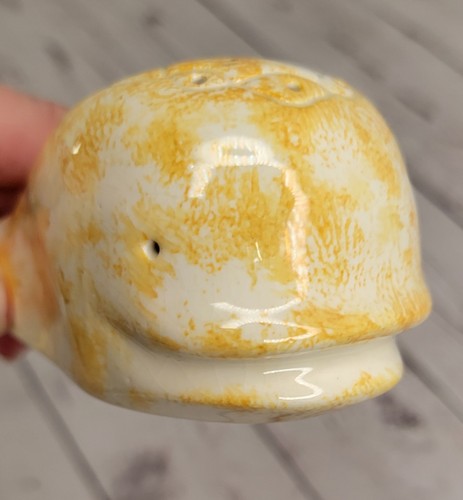 Catalina Ware Whale Figure Santa Catalina Island Pottery White Yellow Vtg RARE - Picture 2 of 11