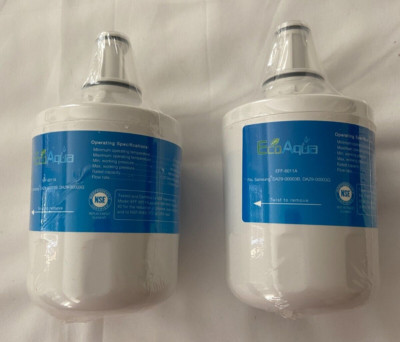 Eco Aqua Filter New Set of 2 Fits Samsung DA29-00003B, DA29-00003G