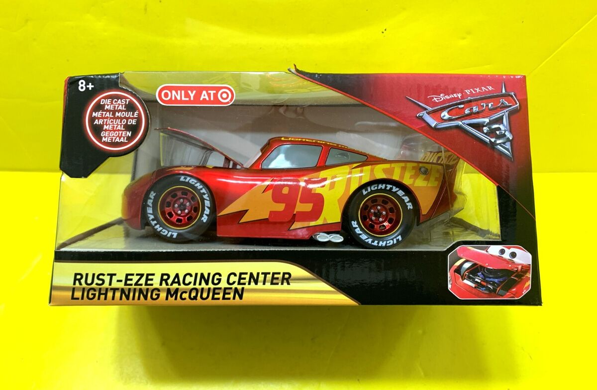  Disney Pixar Cars Rust-Eze Racing Center Lightning McQueen :  Toys & Games