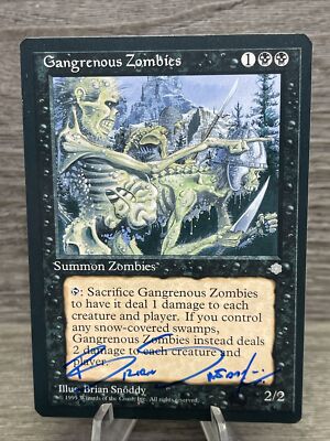 Ice Age ** Gangrenous Zombies (Signed) ** (Brian Snoddy) Mtg | eBay