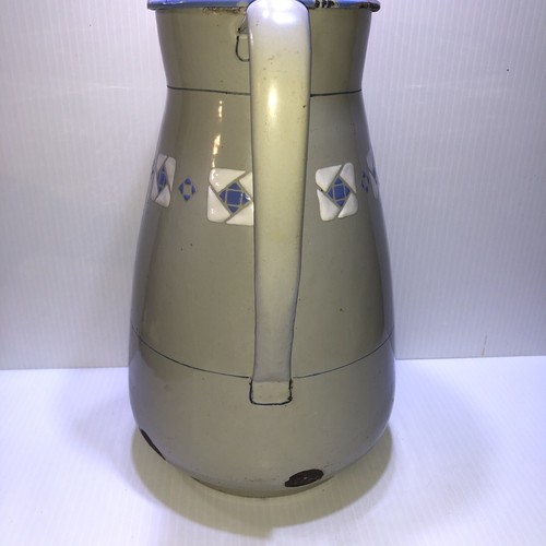 Antique Bavaria 3-pc Enamelware Water Pitcher Bowl Chamber Pot Blue Gray French - 第 16/24 張圖片