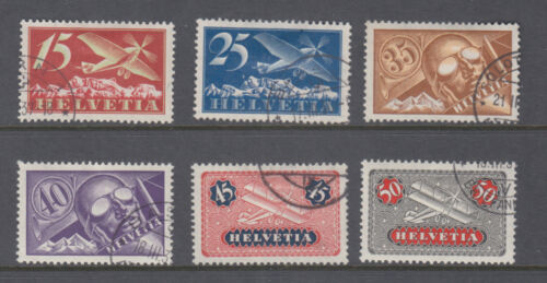Schweiz Luftpost Briefmarken Lot Sc C3, C5 - C9 VF CTO gebraucht - Bild 1 von 1