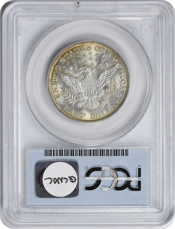 1907-D Barber Silver Half Dollar MS65 PCGS - Image 2 of 4