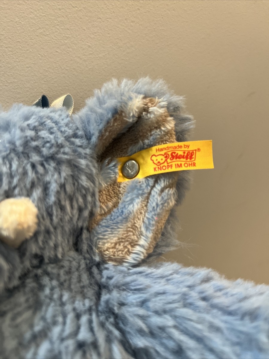 Steiff 062544 Soft Cuddly Friends Earz Elephant Baby Blue 7