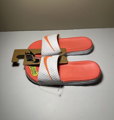 Nike Benassi Solarsoft Women's Size 11 Slides Sandals 705475 Mango Orange