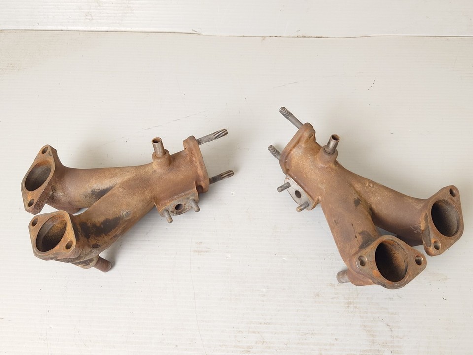 VW T2 Bus Dual Carburetor Intake Manifolds, 73-74, L&R, OE German ...