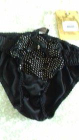 AGENT PROVOCATEUR RARE SOIREE BLACK ILONA BRIEF RRP &pound;295! SIZE 2 SMALL UK 8 BNWT