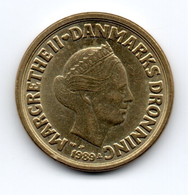 Denmark 1989, Margrethe II Danmarks Dronning, 10 Kroner, accept offers 2