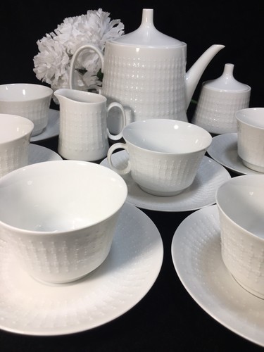(15 Piece) Hutschenreuther Lorenz 'Etude' TEA SET - Mint! - Picture 4 of 11