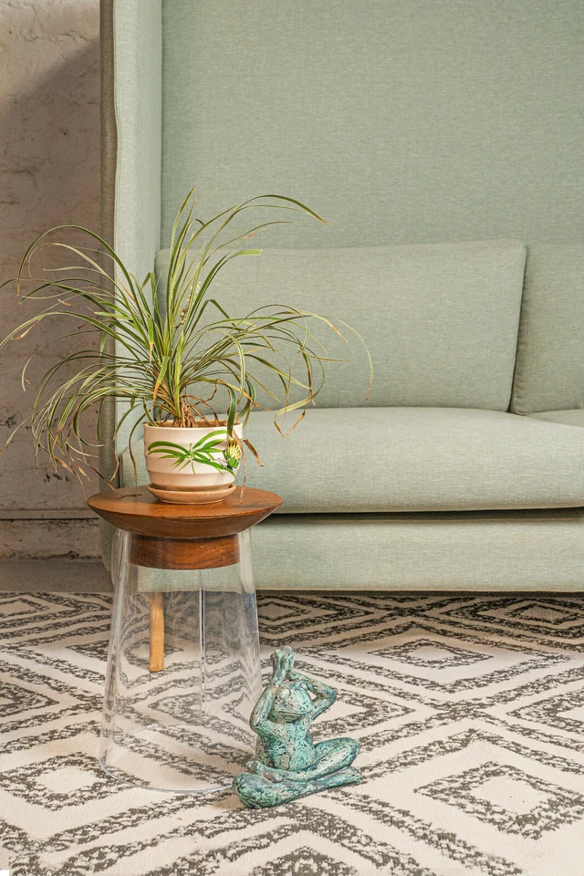 Geometric Diamond Runner - 2'x8' Peach, Moroccan Transitional Area Rug - 516 - Image 2 of 4