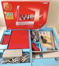 Nintendo Wii Console Red Super Mario Bros 25th Limited W/Games Open Boxed RARE