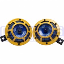 Hella Sharptone Horn Kit Yellow 12v 415350hz Yellow  H31000001