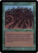Magic MTG - Wall of Wood - Alpha - PLAYED - EN