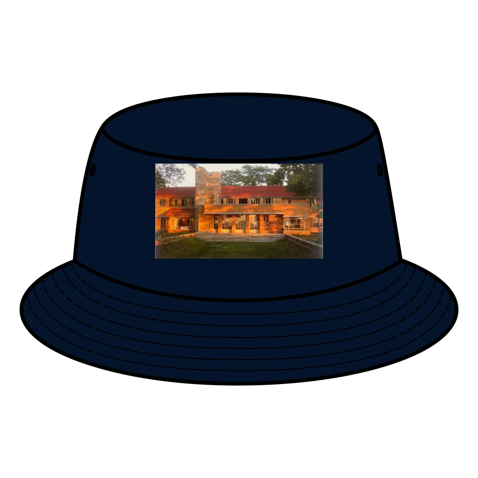 Frank Lloyd Wright Bucket Hat - Architectural Headwear, Modern Design Cap, Retro