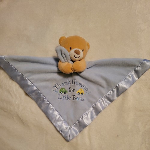 Baby Starters THANK HEAVEN FOR LITTLE BOYS Oso de peluche Lovey Manta de seguridad - Imagen 2 de 6