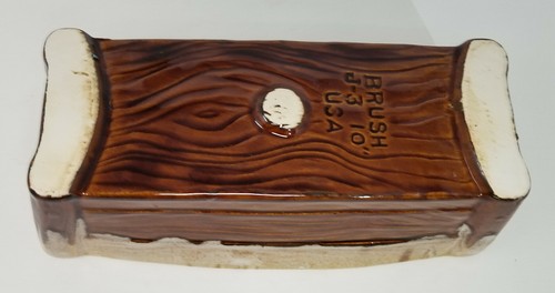 Vintage Classic Brush Pottery Window Sill Planter J3-10 Brown Drip - Picture 10 of 10