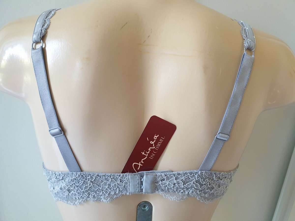 Soutien-gorge Lise Charmel Antinea - Taille 85B, Couleur Gris Perle - Neuf Avec étiquettes, Modèle Plongeant