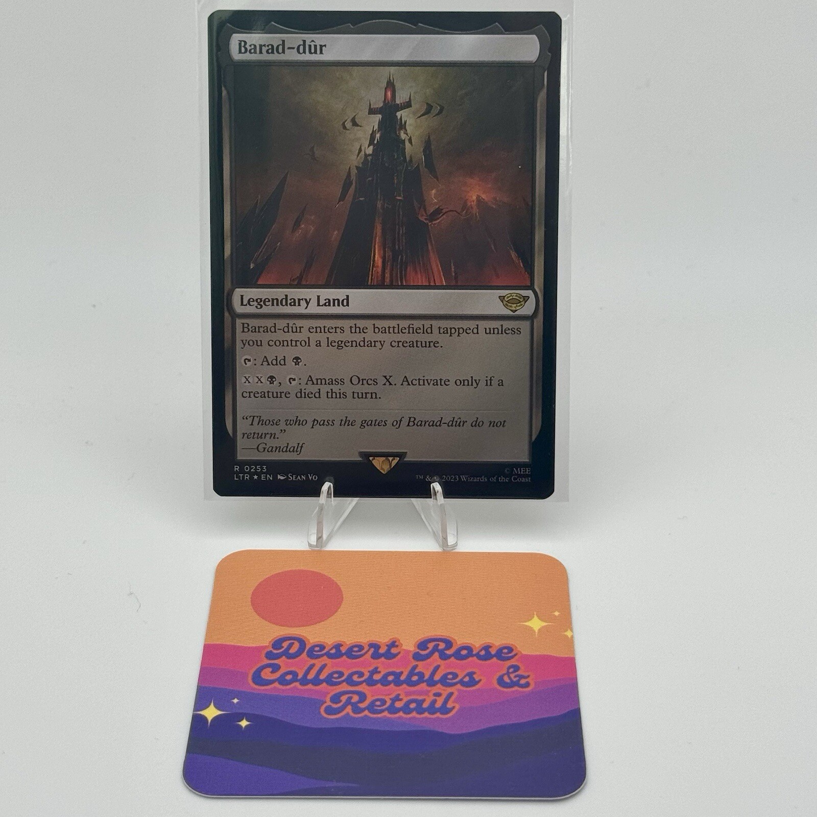 MTG Barad-dur 253 Foil Legendary Land Universes Beyond: The Lord of the Rings NM