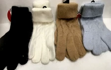 WINTER COLLECTION GLOVES ANGORA RABBIT HAIR BLEND ASSORTED COLORS SOLD SEPARATE