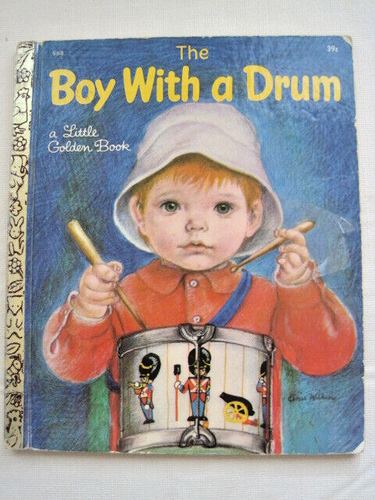 1969 Little Golden Book THE BOY WITH A DRUM Pictures by Eloise Wilkin 1st Ed "A" - 第 1/17 張圖片