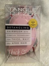 Tangle Teeze Pink Thick Wavy Afro Hair Detangling Hair Brush Thick & Curly